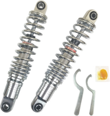 DRAG SPECIALTIES SHOCKS Premium Ride-Height Adjustable Shocks - Chrome - Heavy Duty - 13" C16-0163H - Cycle City Outdoors