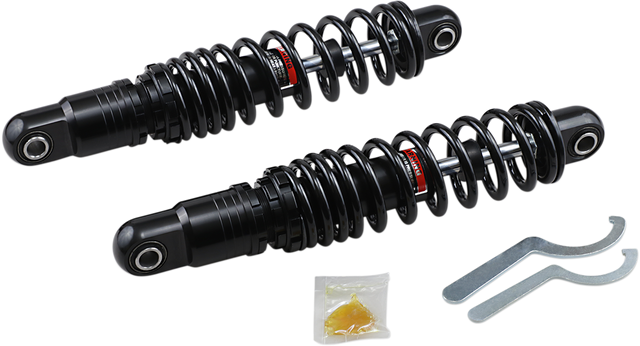 DRAG SPECIALTIES SHOCKS Premium Ride-Height Adjustable Shocks - Black - Heavy Duty - 13" C16-0163HB - Cycle City Outdoors