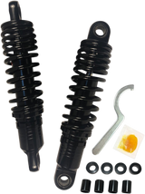 DRAG SPECIALTIES SHOCKS Premium Ride-Height Adjustable Shocks - Black - Standard - 11.5" C16-166NUAB - Cycle City Outdoors