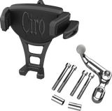 CIRO Phone Holder - Constrictor™ - Black - Chrome Offset Perch Mount 50350