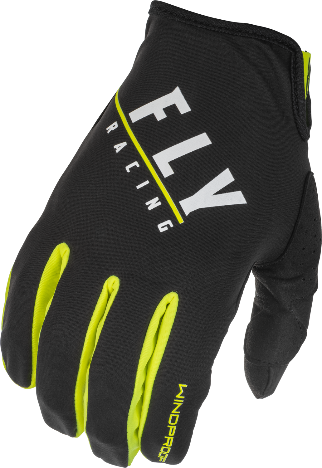 Youth Windproof Gloves Black/Hi Vis Sz 06 - Cycle City Outdoors