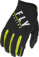 Youth Windproof Gloves Black/Hi Vis Sz 06 - Cycle City Outdoors