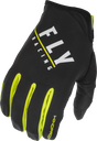 Youth Windproof Gloves Black/Hi Vis Sz 06 - Cycle City Outdoors