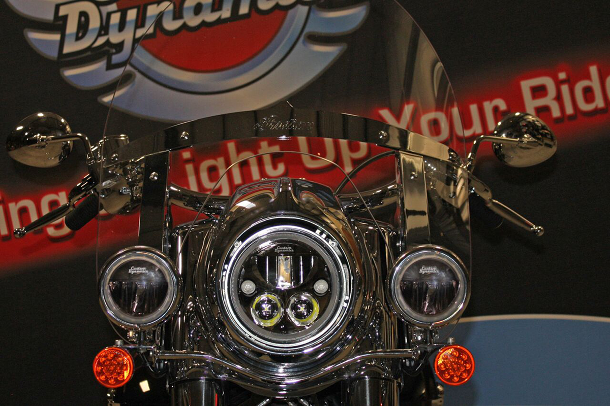 Custom Dynamics 7" TruBEAM? Headlamp - Black - Chieftain CDTB-7-IF-B - Cycle City Outdoors