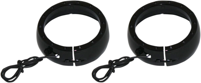 Custom Dynamics Lighted Passing Lamp Trim Ring '14+ FLHT - Black CDTB-45TR-1B - Cycle City Outdoors