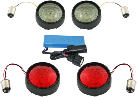 Custom Dynamics Full Bullet Turn Signal Conversion Kit - Black PB-SS-BB-B - Cycle City Outdoors