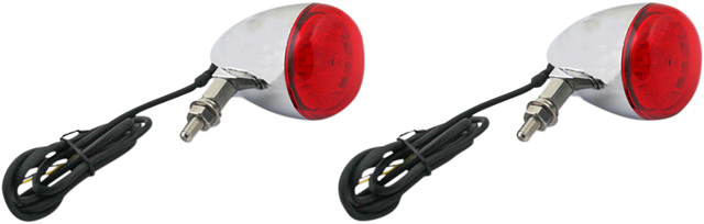 Custom Dynamics ProBEAM? Universal Turn Signals - Chrome/Red PB-UNV-RTS-R-C - Cycle City Outdoors