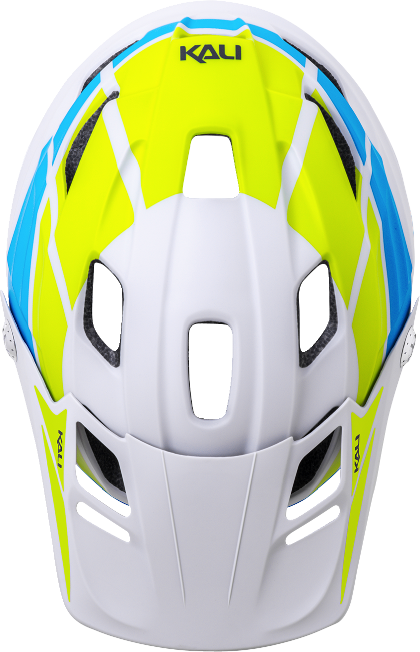 KALI Maya 3.0 Helmet - LTD Race - Matte Gray/Lime/Blue - S/M 0220424316