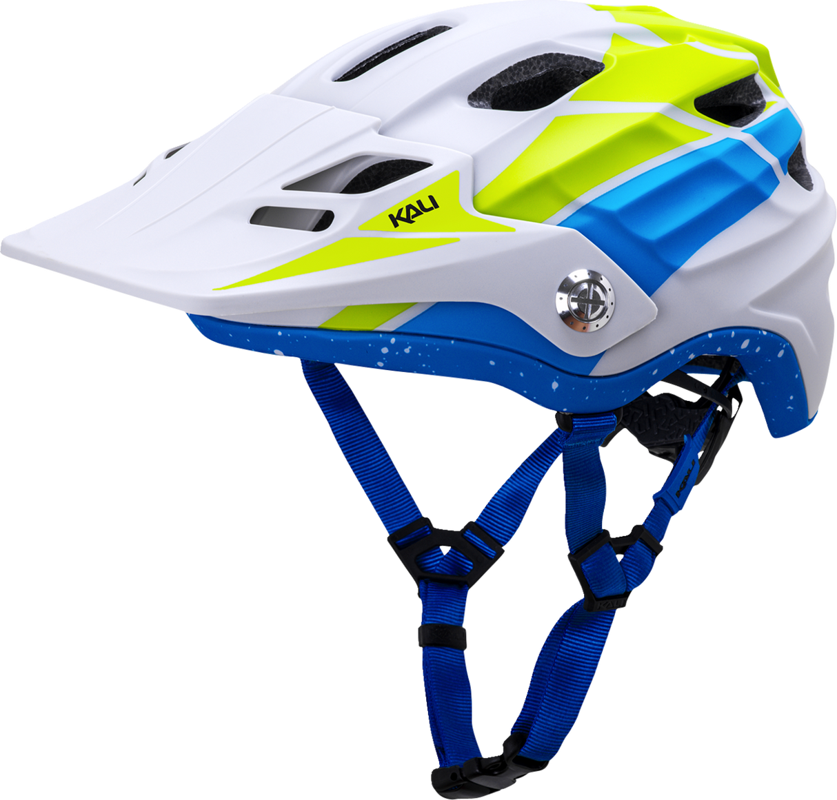 KALI Maya 3.0 Helmet - LTD Race - Matte Gray/Lime/Blue - L/XL 0220424317