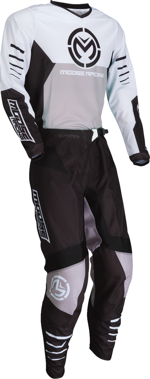 MOOSE RACING Qualifier Jersey - Black/White - Small 2910-8151