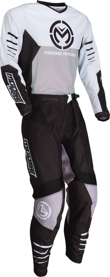 MOOSE RACING Qualifier Jersey - Black/White - Small 2910-8151