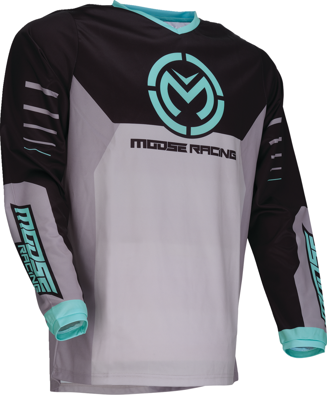 MOOSE RACING Qualifier Jersey - Gray/Teal - Medium 2910-8184