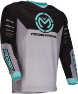 MOOSE RACING Qualifier Jersey - Gray/Teal - Medium 2910-8184