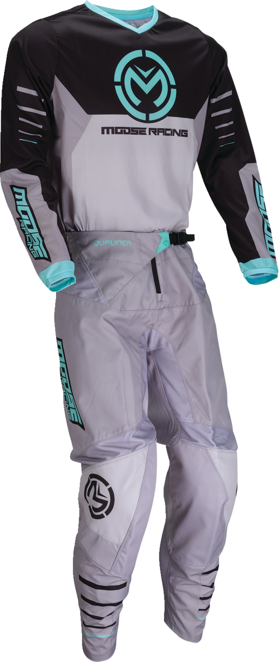 MOOSE RACING Qualifier Jersey - Gray/Teal - 3XL 2910-8188