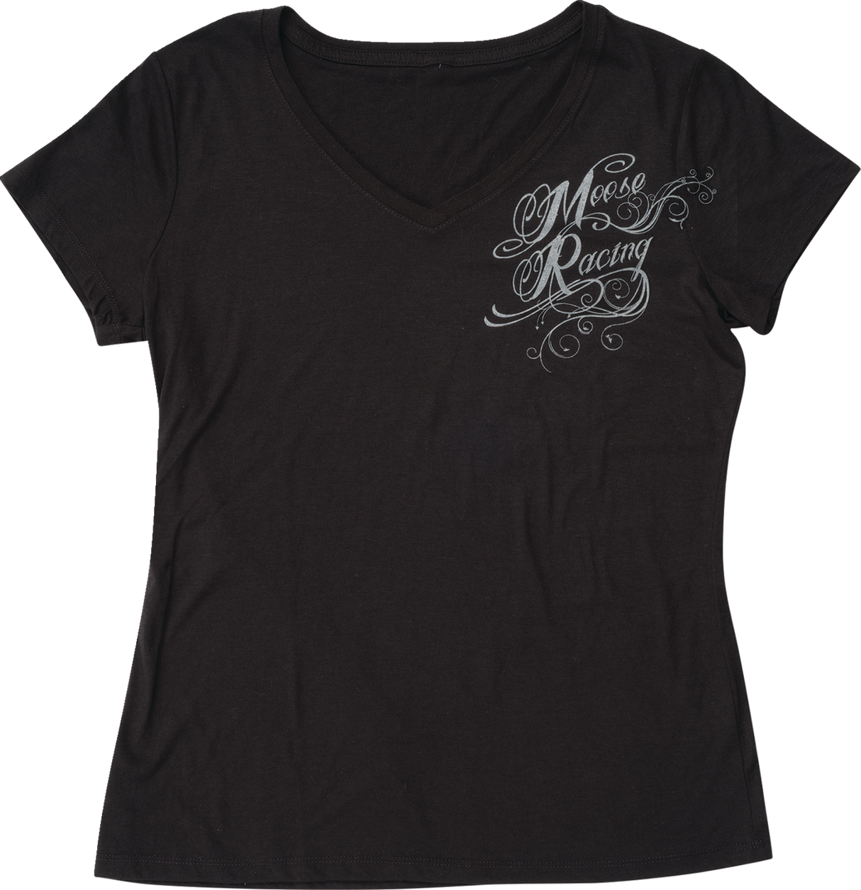 MOOSE RACING Women's Flourish Script T-Shirt - Black - XL 3031-4287