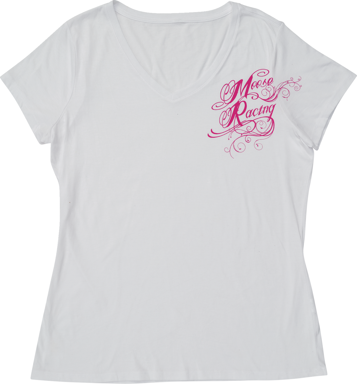 MOOSE RACING Women's Flourish Script T-Shirt - White - Small 3031-4288