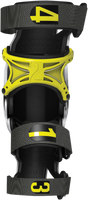 MOBIUS X8 Knee Braces - White/Yellow - Medium 1010103 - Cycle City Outdoors