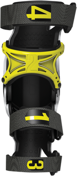 MOBIUS X8 Knee Braces - White/Yellow - XS 1010101 - Cycle City Outdoors