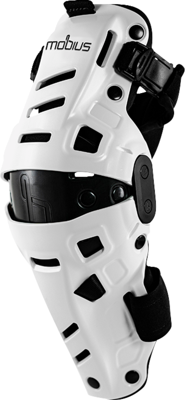 MOBIUS X8H Hybrid Knee Support - White/Black - S/M 1020110