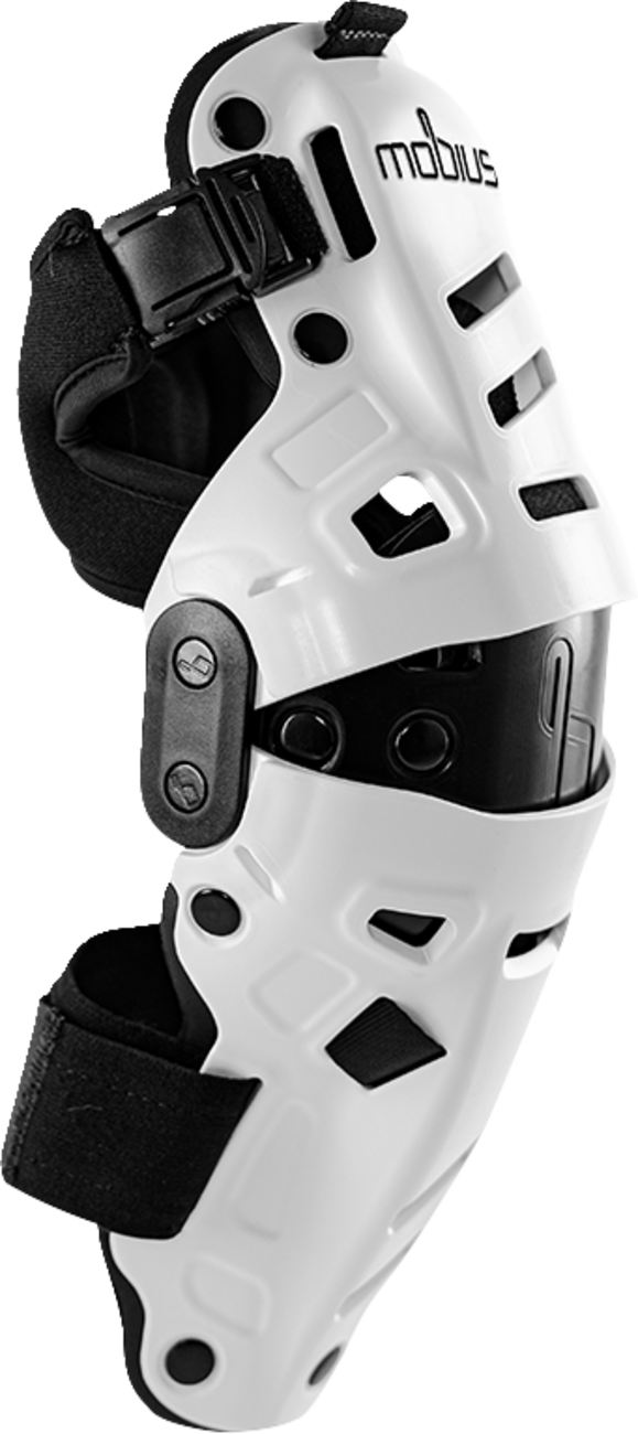 MOBIUS X8H Hybrid Knee Support - White/Black - S/M 1020110