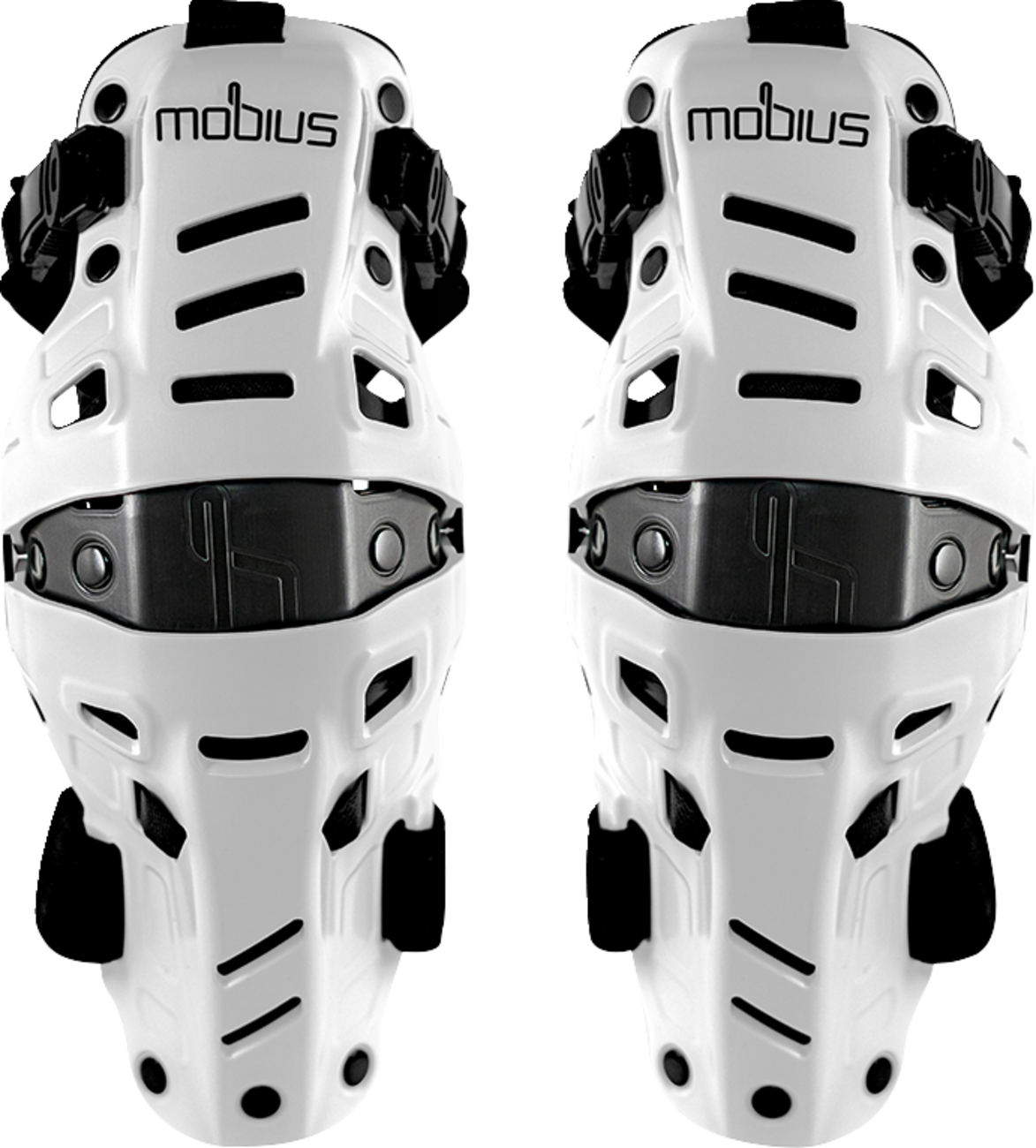 MOBIUS X8H Hybrid Knee Support - White/Black - S/M 1020110