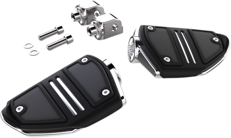 Ciro Twin Rail Footpeg - With Mount - Chrome - Softail 61406 - Cycle City Outdoors