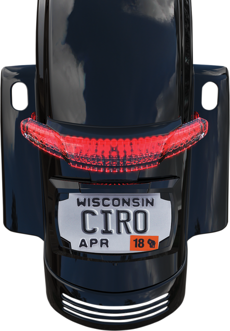 Ciro Taillight/License Plate Holder - Black 40052 - Cycle City Outdoors