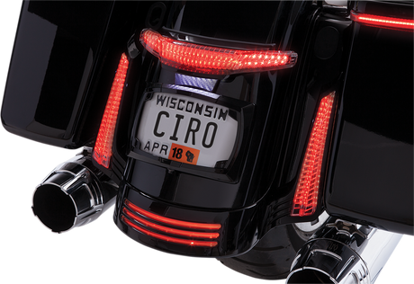 Ciro Taillight/License Plate Holder - Black 40054 - Cycle City Outdoors