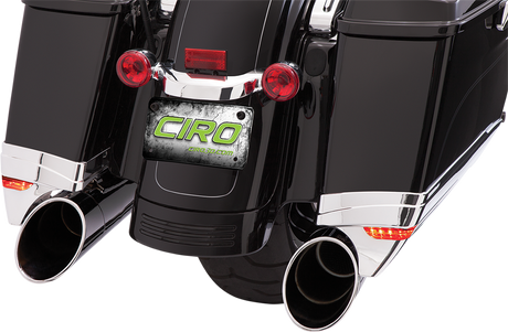 Ciro Saddlebag Extensions - FLHT '97-'13 - Chrome 40100 - Cycle City Outdoors