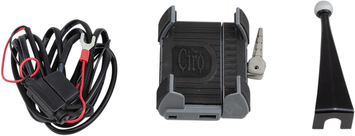 CIRO Premium Holder W/Charger - '96-'13 FLHT 50216 - Cycle City Outdoors