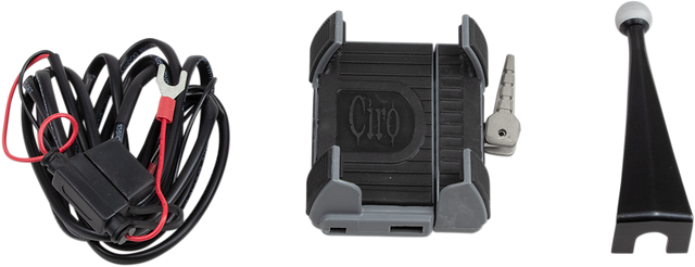 CIRO Premium Holder W/Charger - '96-'13 FLHT 50216 - Cycle City Outdoors