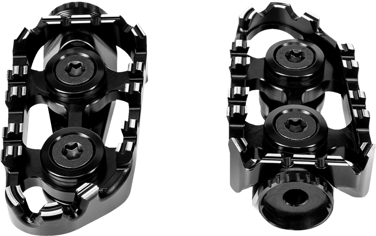 GILLES TOOLING Tech-X Enduro Footpeg - Driver - Black RGK-111-UF35-SET-B