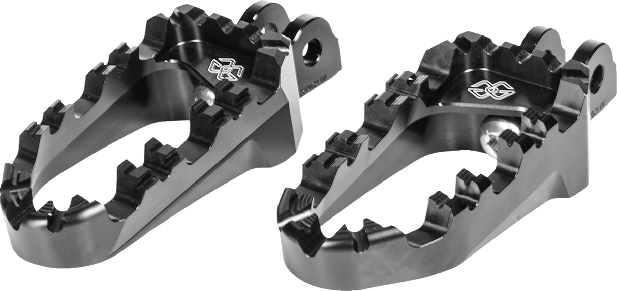 GILLES TOOLING Pro-X Enduro Footpegs - Black RGK-119-UF34-SET-B