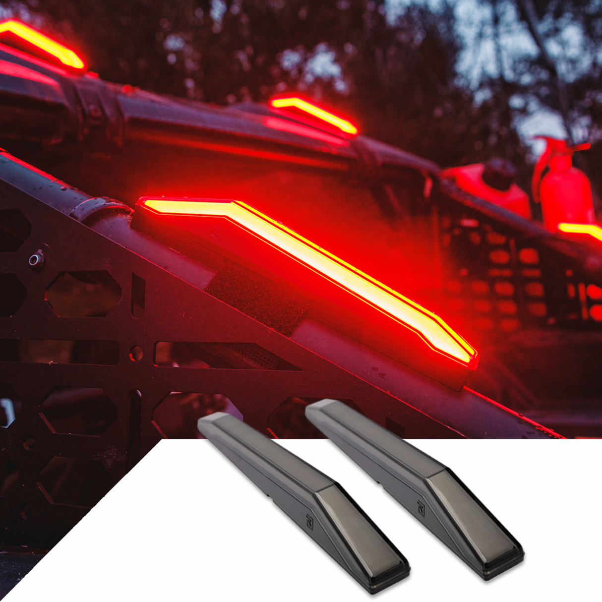 RAVEK Running Light Kit - Red - Maverick R 65-700