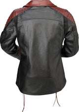 Z1R Women's Combiner Leather Jacket