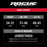 Troy Lee Designs Youth Rogue Off-Road Dirt Bike MTB Downhill Knee Shin Guard (Black, One Size)