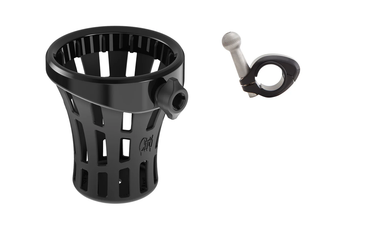 CIRO Drink Holder - Gen 2 - Big Ass® - Black - Black 7/8"/1" Handlebar Mount 55913