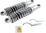 DRAG SPECIALTIES SHOCKS Premium Ride-Height Adjustable Shocks - Chrome - Heavy Duty - 13" C16-0154H - Cycle City Outdoors