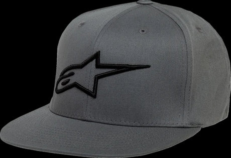 Alpinestars - Ageless Flatbill Hat Charcoal/Black SM/MD - Cycle City Outdoors