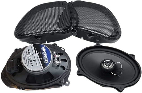 Hogtunes - 3572-AA 5"x7" Front Speakers for 1998-2013 Harley-Davidson Road Glide - Cycle City Outdoors