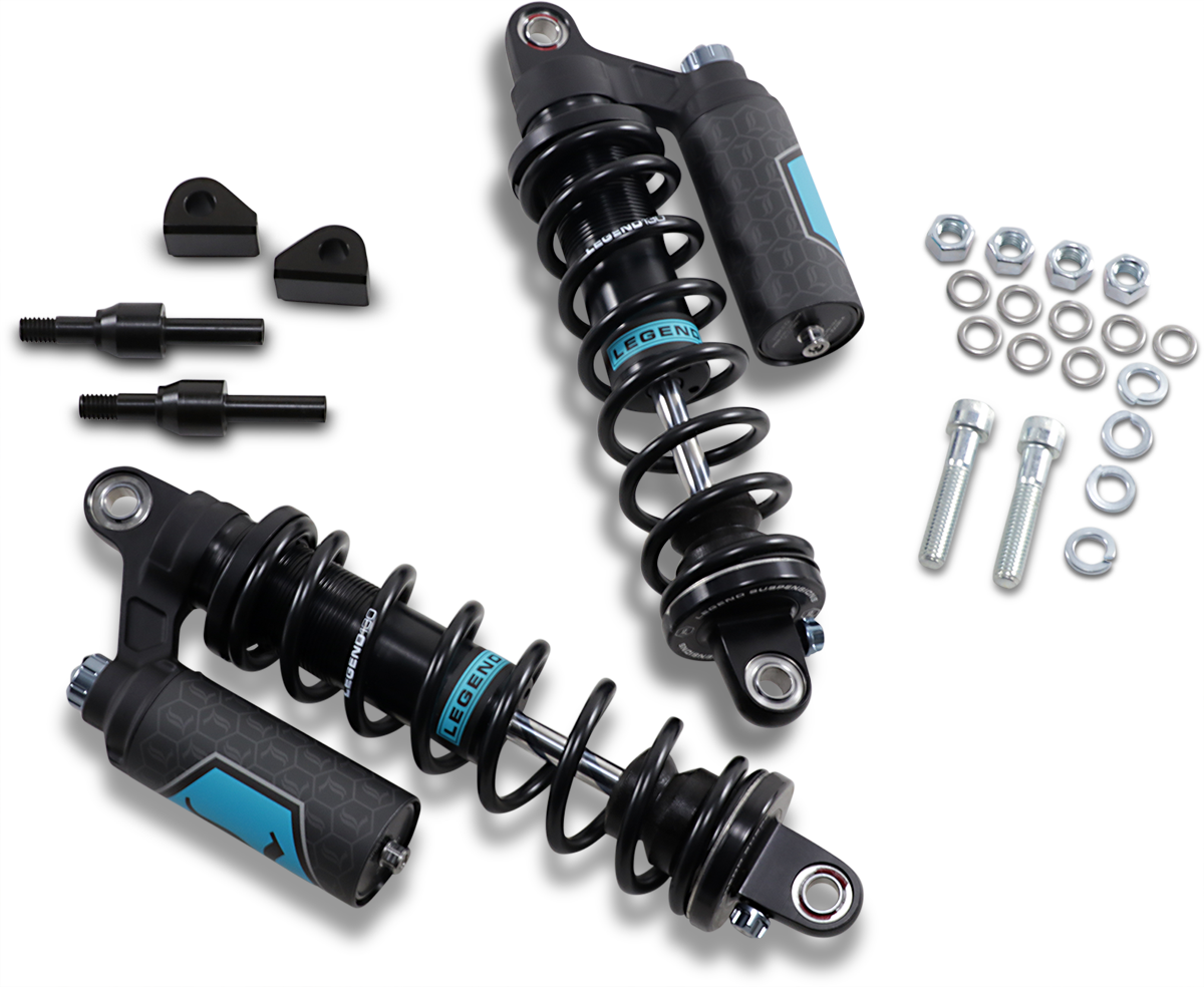 LEGEND SUSPENSION REVO ARC Piggyback Shocks - Heavy Duty - Black - 13" - '84-'00 FXR 1310-1899