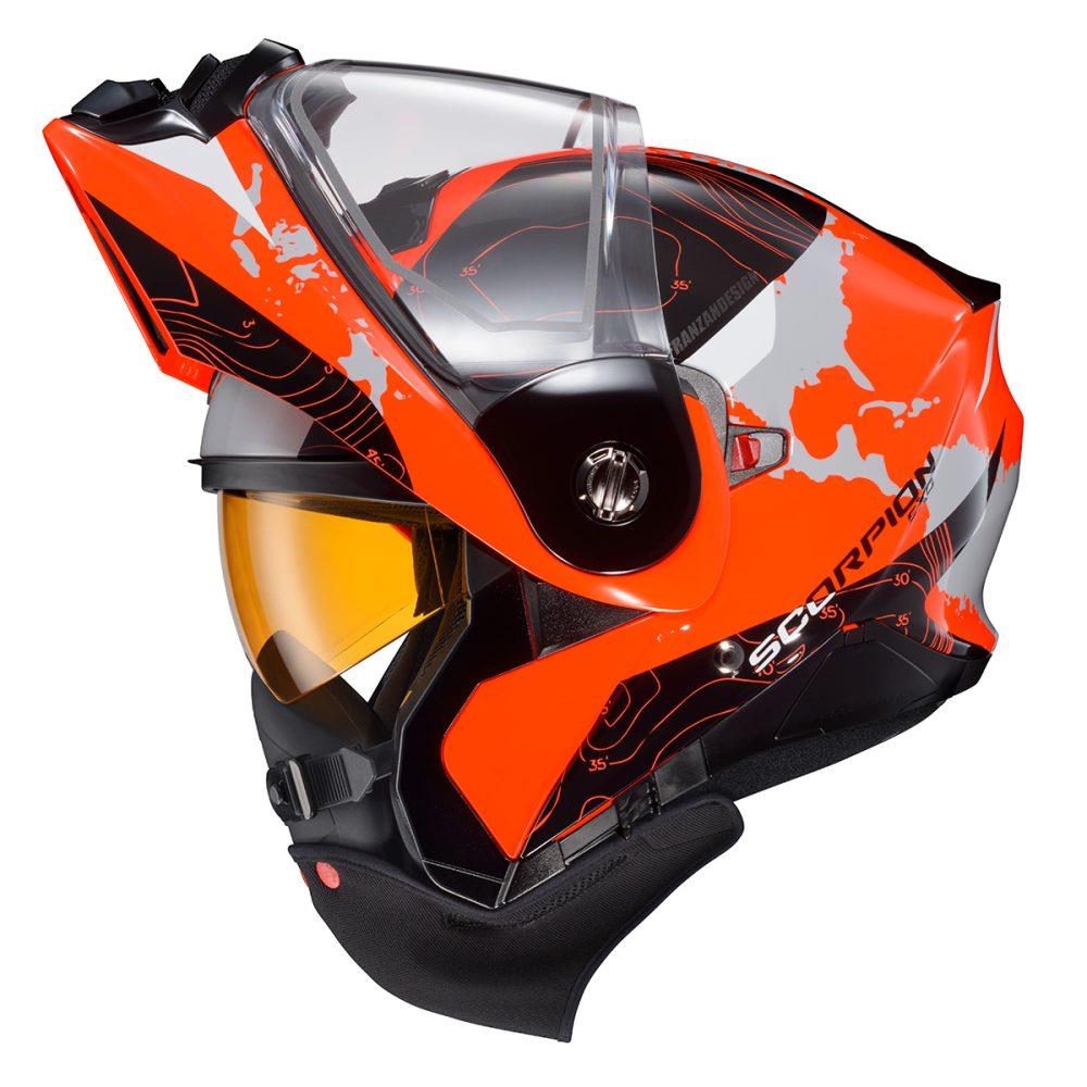 Scorpion Exo - At960 Cold Weather Helmet Topographic