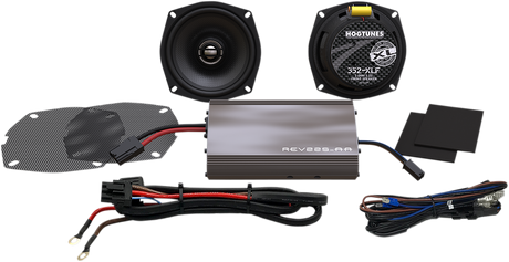 Hogtunes - XL Amplified Front Speakers Complete Kit - FLHX 225 SG KIT-XL - Cycle City Outdoors