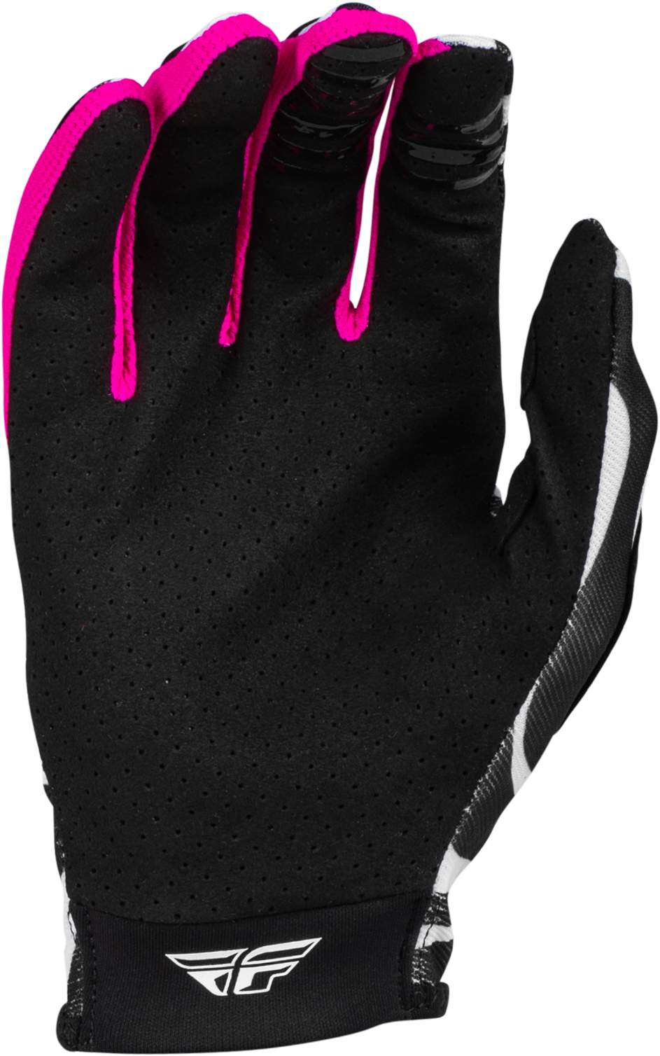 Youth Lite Uncaged Gloves Black/White/Neon Pink Ym - Cycle City Outdoors