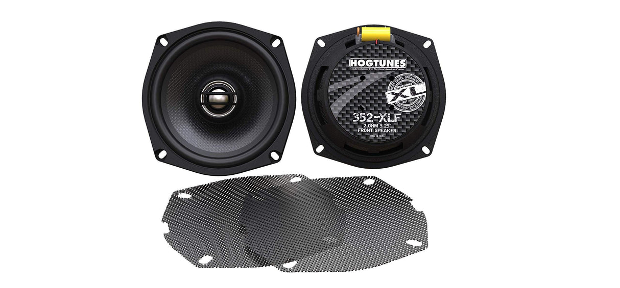 Hogtunes - 352-XLF 5.25" Replacement Front Speakers for 1998-2013 Harley-Davidson Motorcycles - Cycle City Outdoors