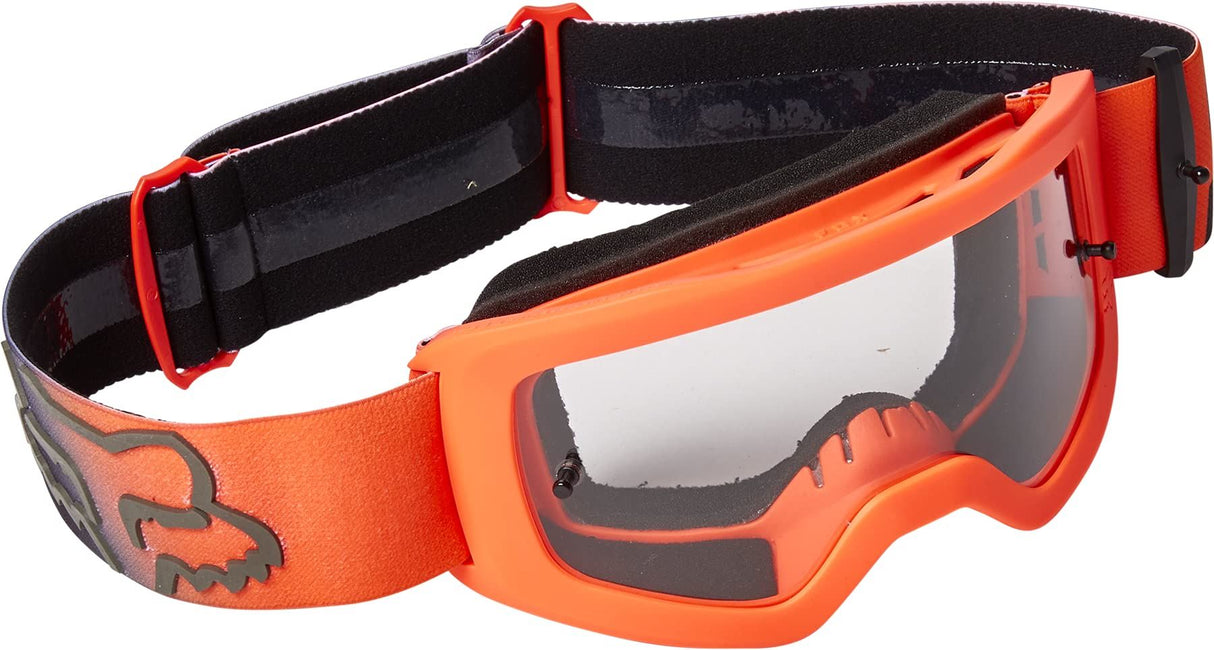 Fox Racing Youth Main Motocross Goggle, DIER Flo Orange - PC Inj Lens