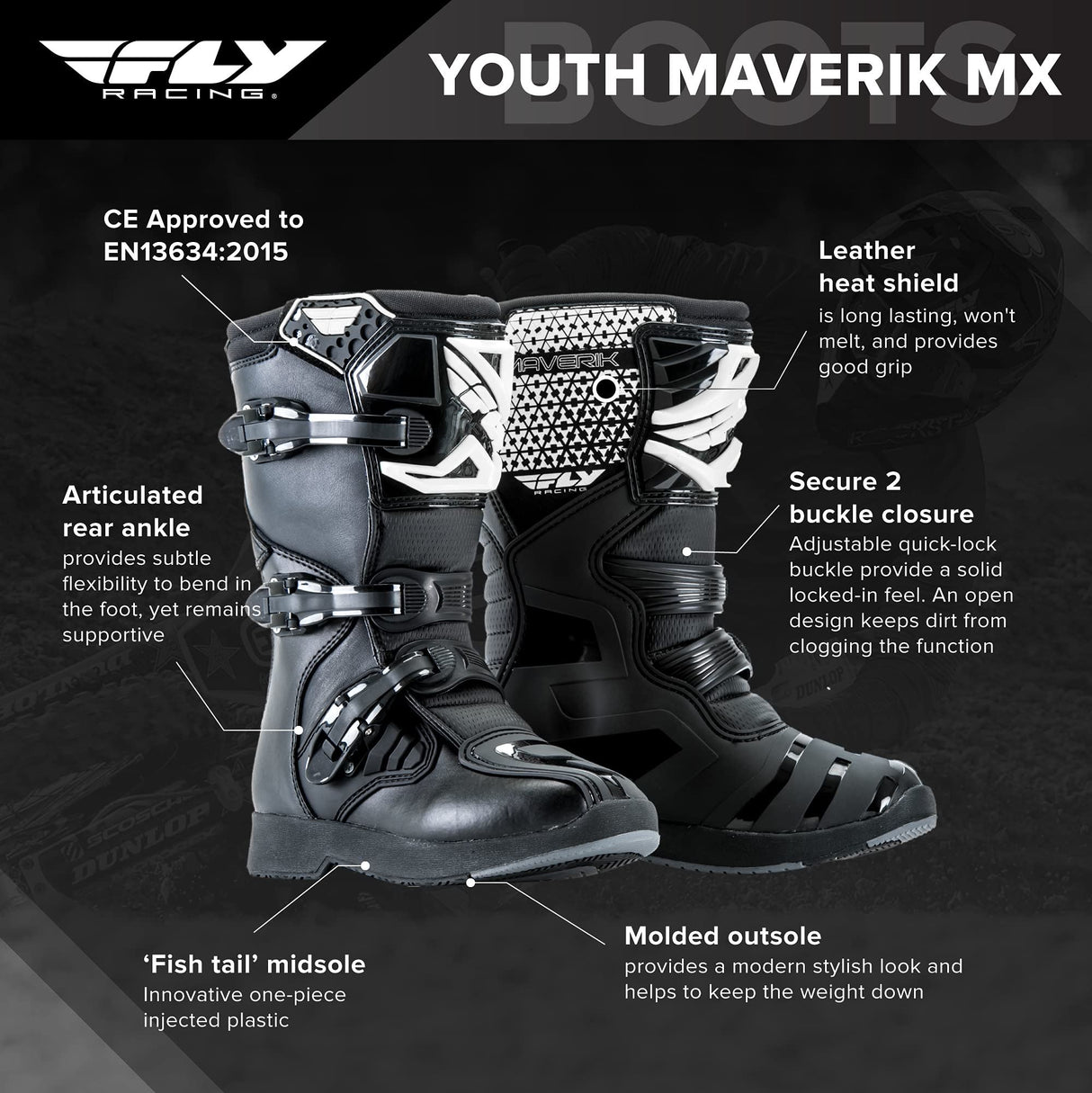 Fly Racing - Youth Maverik Boots