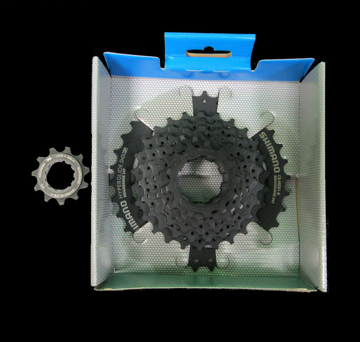 Shimano Altus CS-HG31-8 Cassette - 8 spd, 11-34t, Black, Mega Range