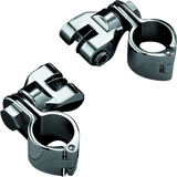 Kuryakyn Peg Mounts With 1-1/4in Magnum Quick Clamps Chrome (Pair) - Cycle City Outdoors