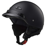 LS2 Bagger Helmet Matte Black Half Helmet 568- - Cycle City Outdoors